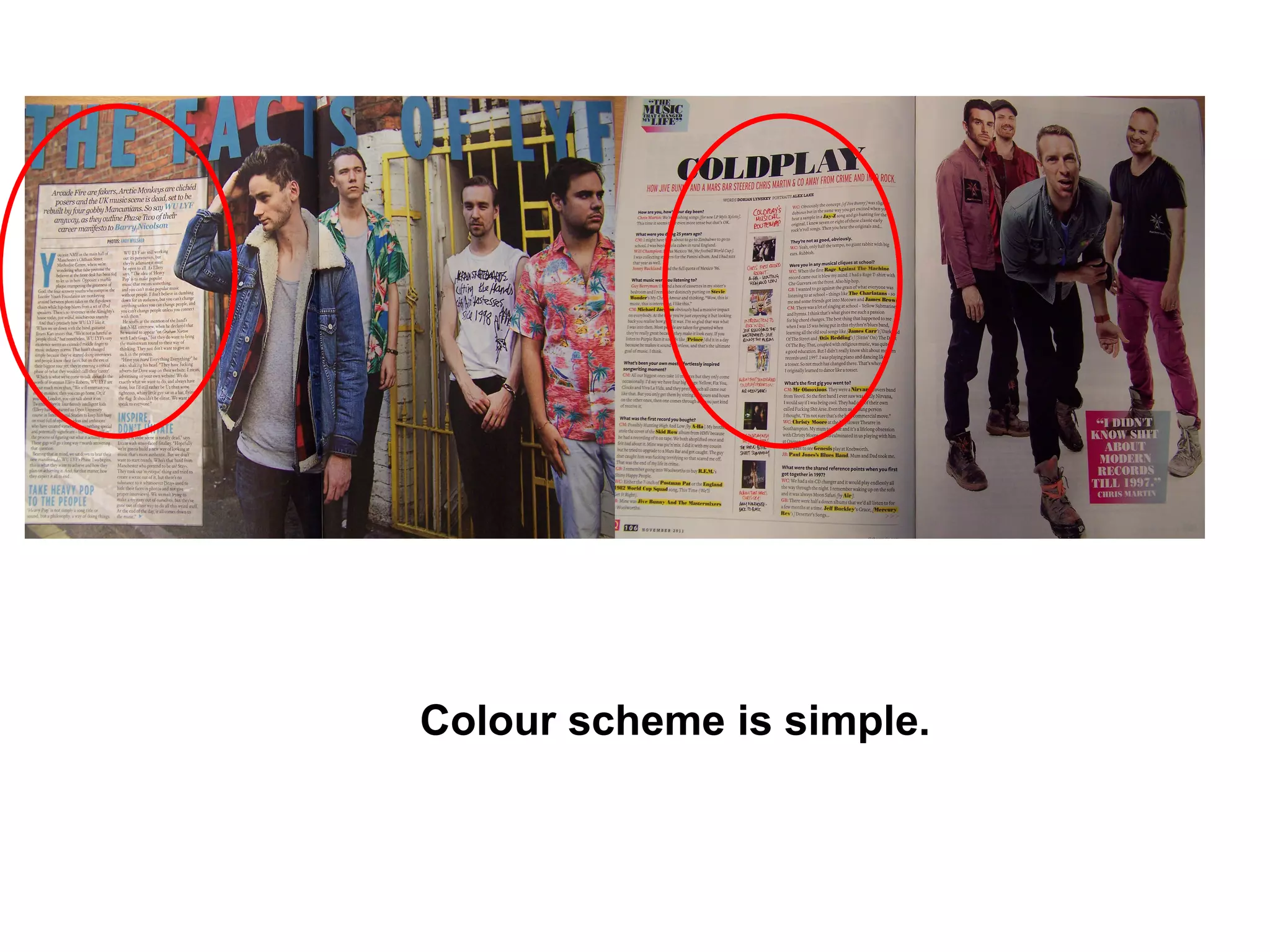 Colour scheme is simple. 