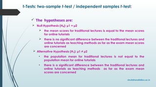 Comprehensive Guide to Quantitative Data Analysis and Parametric Tests ...