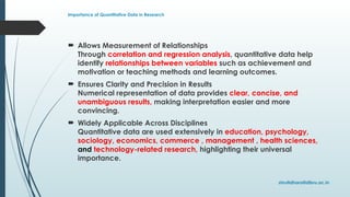 Comprehensive Guide to Quantitative Data Analysis and Parametric Tests ...