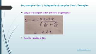 Analysis of Quantitative Data Parametric and non-parametric tests.pptx