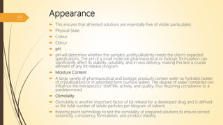 Analysis of raw materials | PPTX