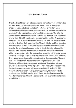 Analysis of recruitment and selection process | PDF