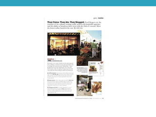 Analysis of regional magazines features