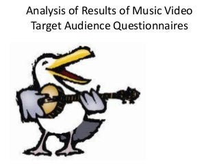 Analysis of Results of Music Video
Target Audience Questionnaires
 