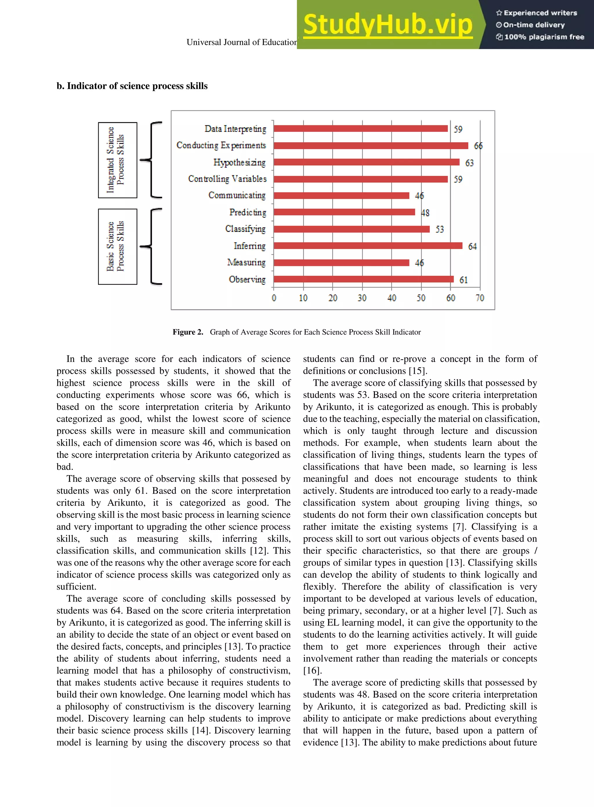 Analysis Of Science Process Skills In Senior High School Students | PDF
