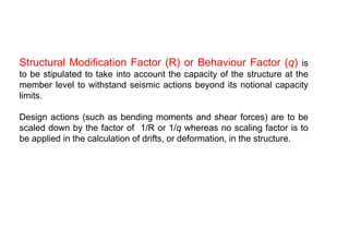 Modification Factor Calculation Structural Modification Factors and Inelastic Response Spectra in ...