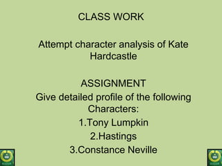 Summary and Analysis of she stoops to conquer By Oliver Goldsmith | PDF