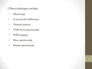 Analysis of solid oral dosage forms 112070804010 | PPTX