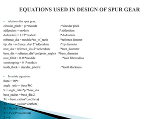 STRESS ANALYSIS OF SPUR GEAR BY USING ANSYS WORKBENCH | PPTX