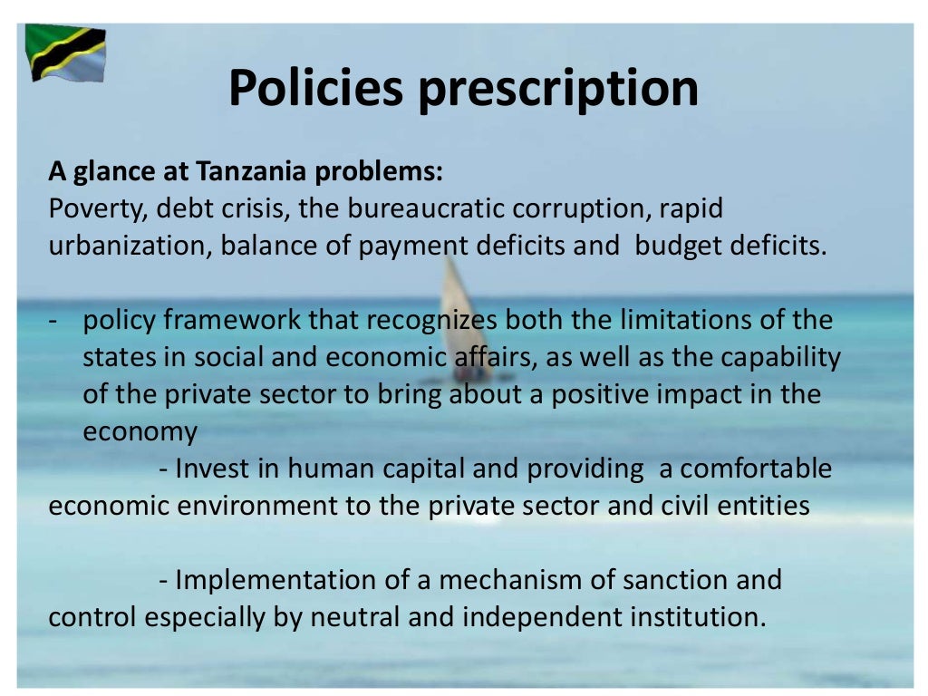 Analysis Of Tanzania Economic Development