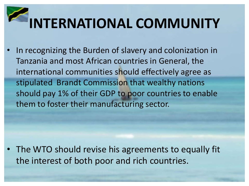 Analysis Of Tanzania Economic Development