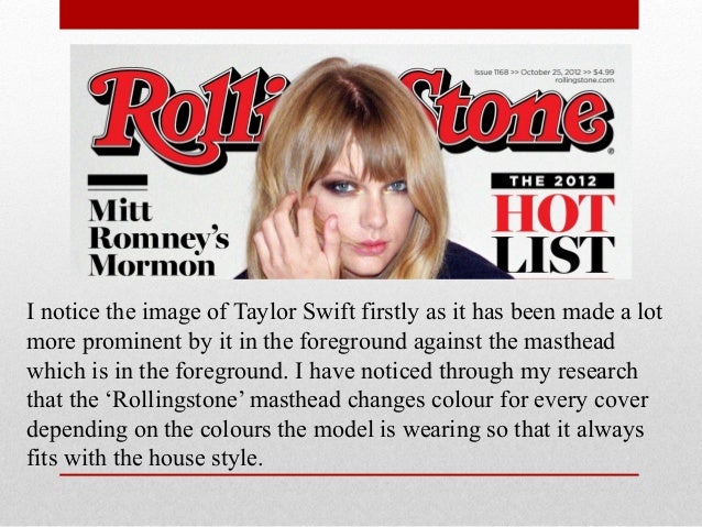 Analysis Of Taylor Swift Rollingstone Magazine