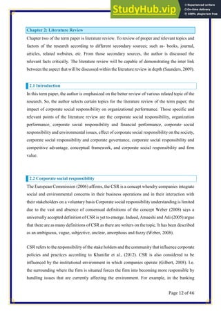 Analysis Of The Impact Of Corporate Social Responsibility On ...