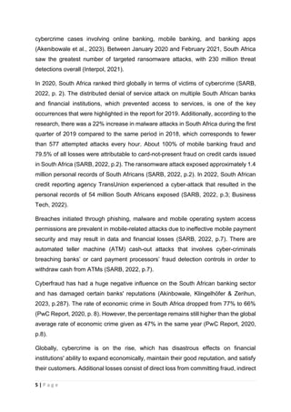 Analysis of the impact of cybercrime on the business sector in South ...