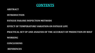 Analysis of thermal fatigue failure using IoT | PPTX
