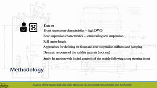 Analysis of the stability and step steer maneuver of a linearized ...
