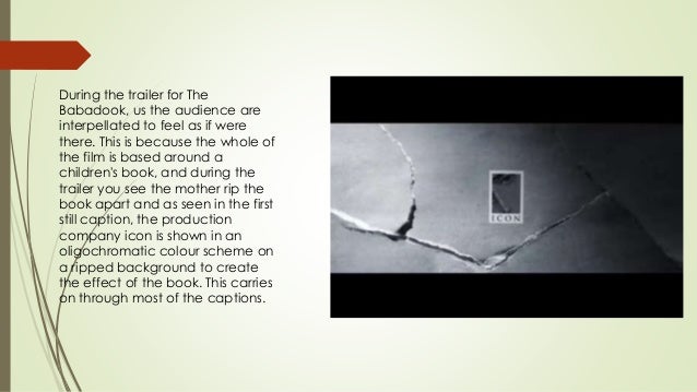 analysis of titles and graphics the babadook