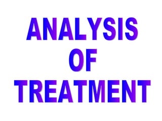 ANALYSIS  OF  TREATMENT 