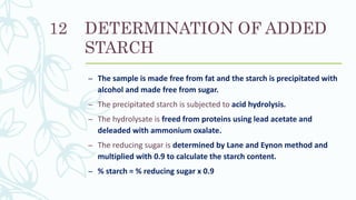 Analysis of various milk products | PPTX