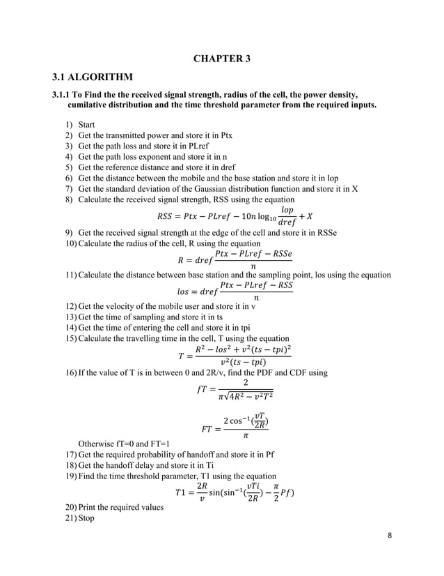 Analysis of vertical and horizontal handoff