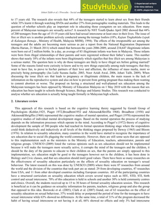 Analysis On Sex Education In Schools Across Malaysia | PDF