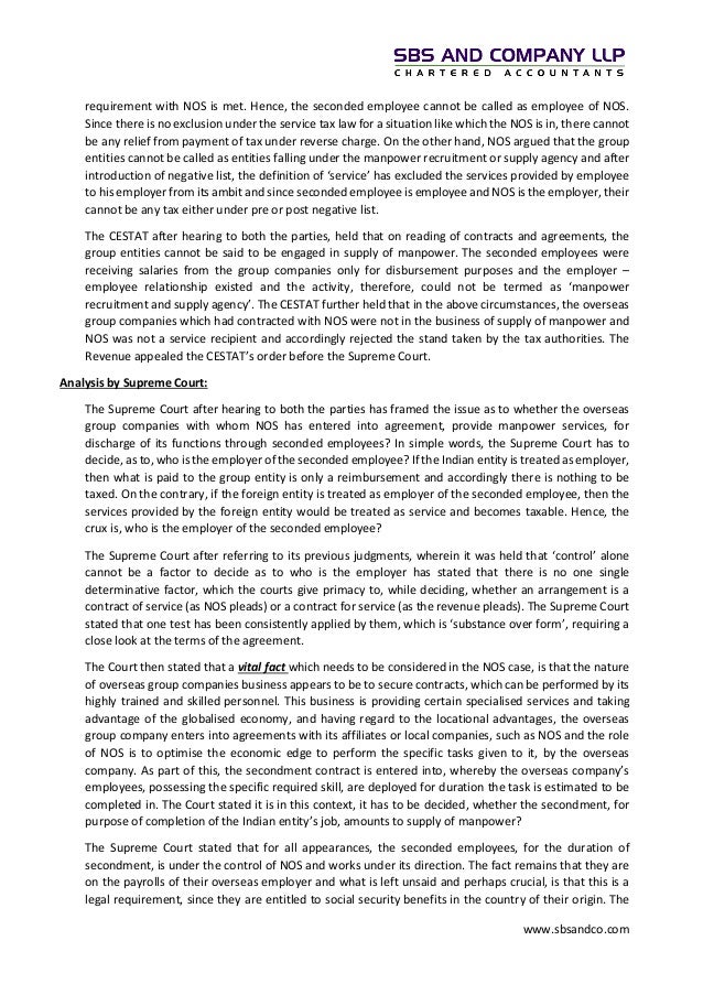 Analysis on Supreme Court Judgment in Northern Operating Systems