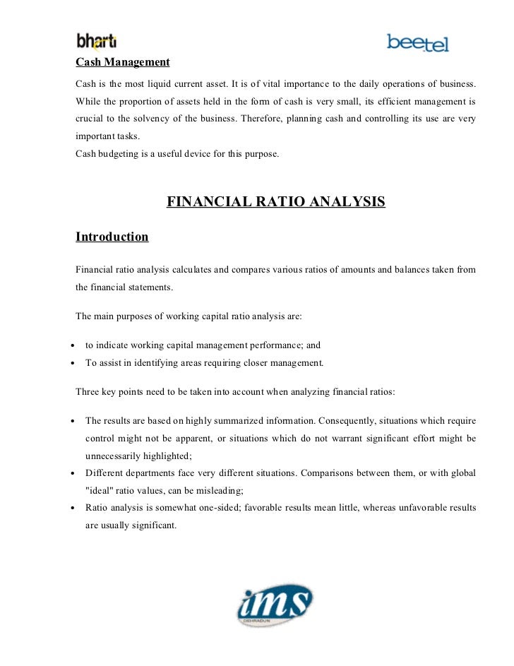 an analysis on working capital management A project report on working capital management and ratio analysis at the solaris chemtech limited by babasab patil ( karisatte)pdf (2320k) babasab patil. an analysis on working capital management A project report on working capital management and ratio analysis at the solaris chemtech limited by babasab patil ( karisatte)pdf (2320k) babasab patil.