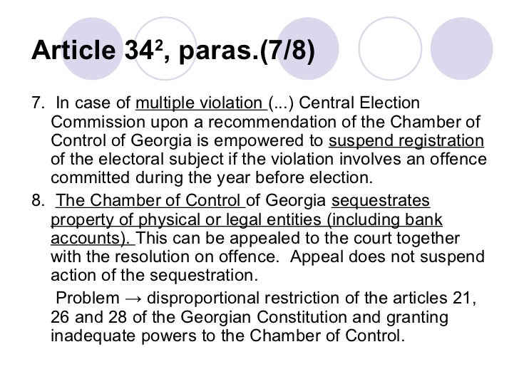 Analysis of the Amendments in the Organic Law of on Political…