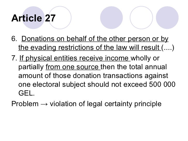 Analysis of the Amendments in the Organic Law of on Political…