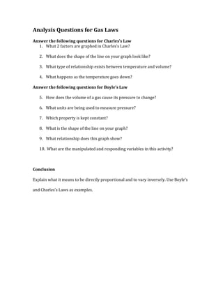 Analysis questions for gas laws | DOCX