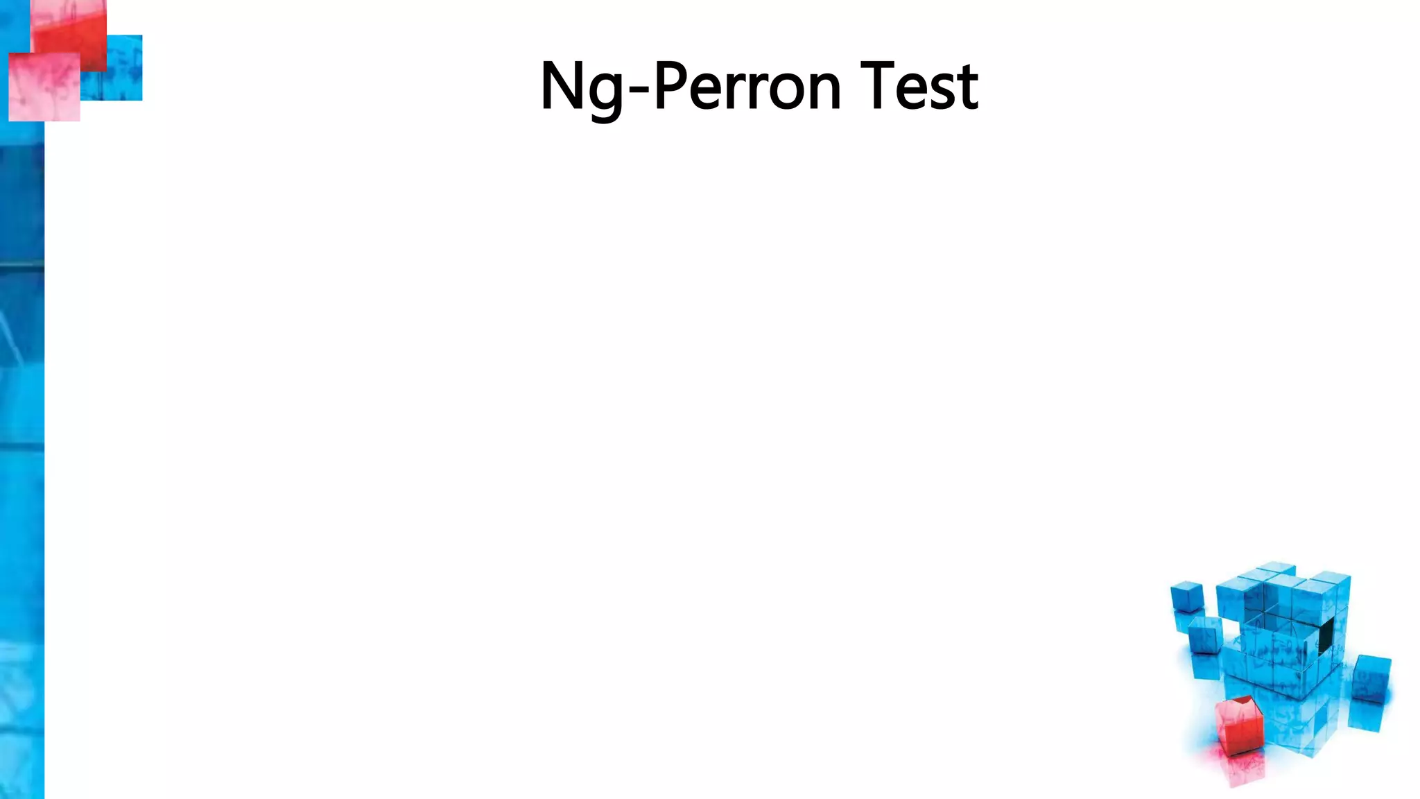 Ng-Perron Test
 
