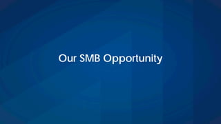 Our SMB Opportunity
 