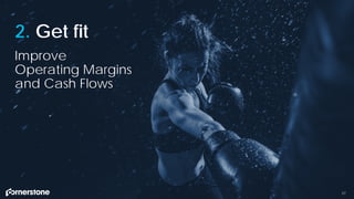 37
2. Get fit
Improve
Operating Margins
and Cash Flows
 