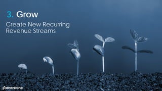41
3. Grow
Create New Recurring
Revenue Streams
 