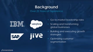 53
Background
Over 25 Years of Experience
• Go-to-market leadership roles
• Scaling and transforming
global businesses
• Building and executing growth
strategies
• Optimizing customer
segmentation
 