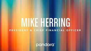 Pandora 2016 Analyst Day Presentation