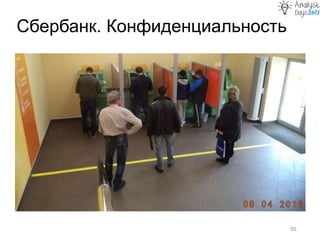 Сбербанк. Конфиденциальность
55
 