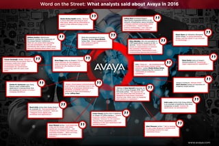 What opinion leaders wrote about Avaya in 2016