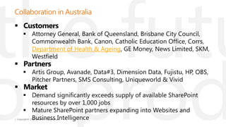 Office 365 supports a diverse enterpriseworkforceRich feature offering that meets a user’s full messaging and collaboration needsLow cost offering to users that do not have messaging and collaboration capabilities todayKiosk worker offer500 MB mailboxOutlook Web App onlyPOP supportMessaging, calendar, contactsForefront antivirus & anti-spamSharePoint Access (0MB storage)Site search capabilitiesOffice Web AppsInformation worker offer25GB mailbox500MB SharePoint storageClient ConnectivityMobilityLync capabilitiesExchange & SharePoint capabilitiesOffice Professional PlusOn-premises access rights