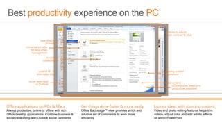 Integrated end user experience drives all applications usage