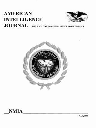 Analysts in intelligence tradecraft 2007