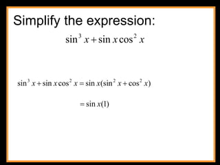 Simplify the expression: