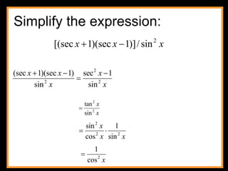 Simplify the expression: