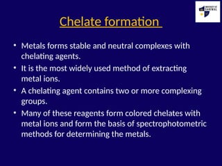 Metal Chellates analytica chemistry final.pptxfjjkgbjkfjbnsfjnjfgnjfnj | PPTX