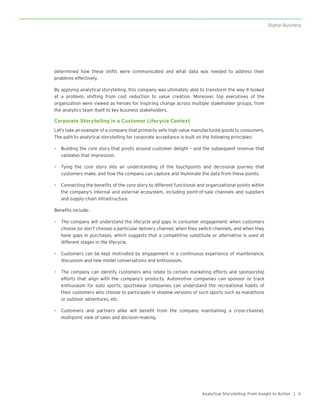 Analytical Storytelling: From Insight to Action | PDF