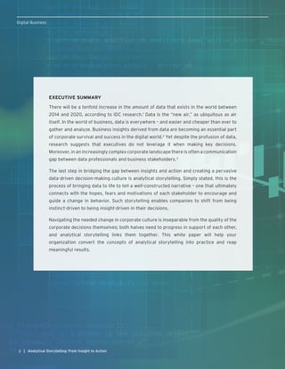 Analytical Storytelling: From Insight to Action | PDF