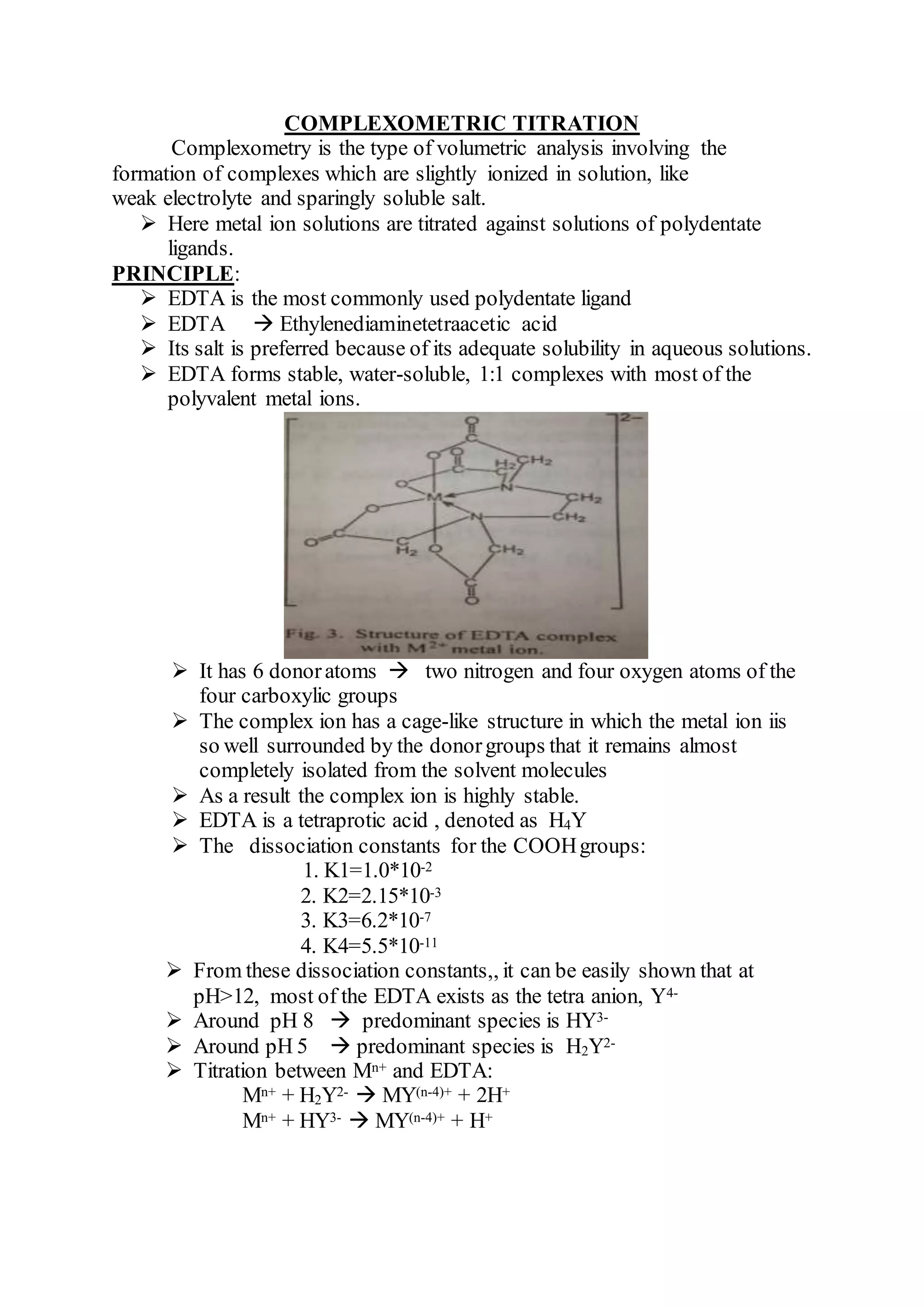 complexometric titration , colorimetry and spectrophotometry PDF