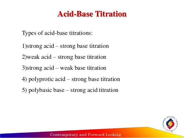 lu7 acid base titrations titrations method