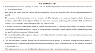 Analytical control strategy 4 | PPTX