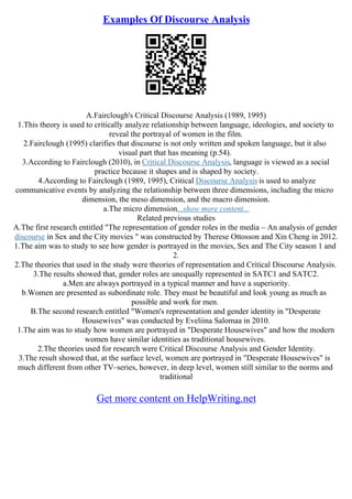 Analytical Essay Examples | PDF